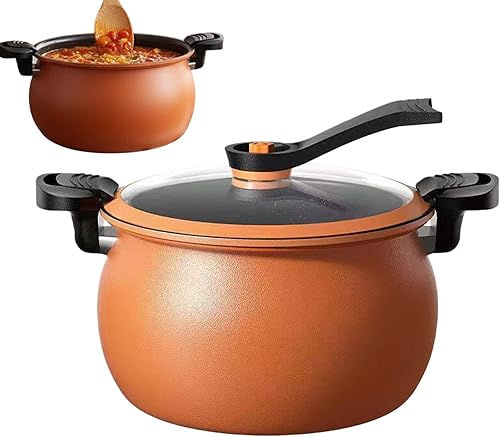 Miniatura 7 de non-stick pressure cooker, with Non-Stick Coating, 28 X 28 X 15.5CM, electric pressure cooker, holiday cooking pot, Compact and Portable, for