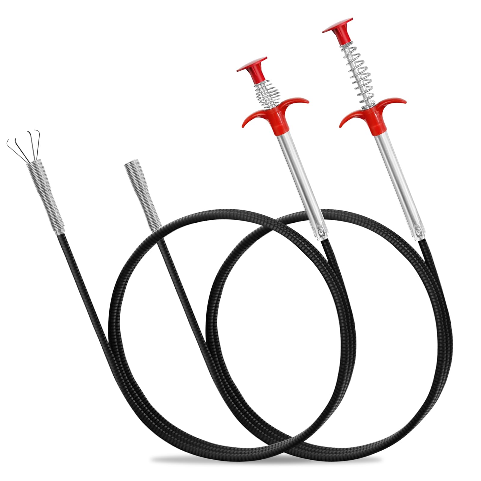 Spirale Per Pulizia Tubi 2 Pezzi - 90 Cm E 200 Cm, Pinza Flessibile Per Oggetti In Spazi Stretti - Foto 8