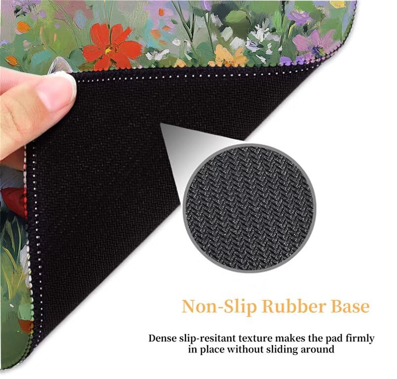 Desk mat gris grand format idéal pour organiser votre bureau de télétravail