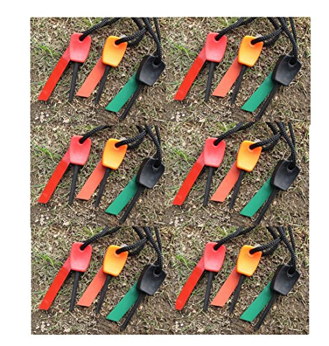 ILOVEDIY 5X Feuerstein Feuerstahl Mini Feuerstarter 1000 Zündungen Magnesium Feuerstarter Feuerzeug Flint Stone Fire Steel Outdoor Survival Camping-Anzünder Cover