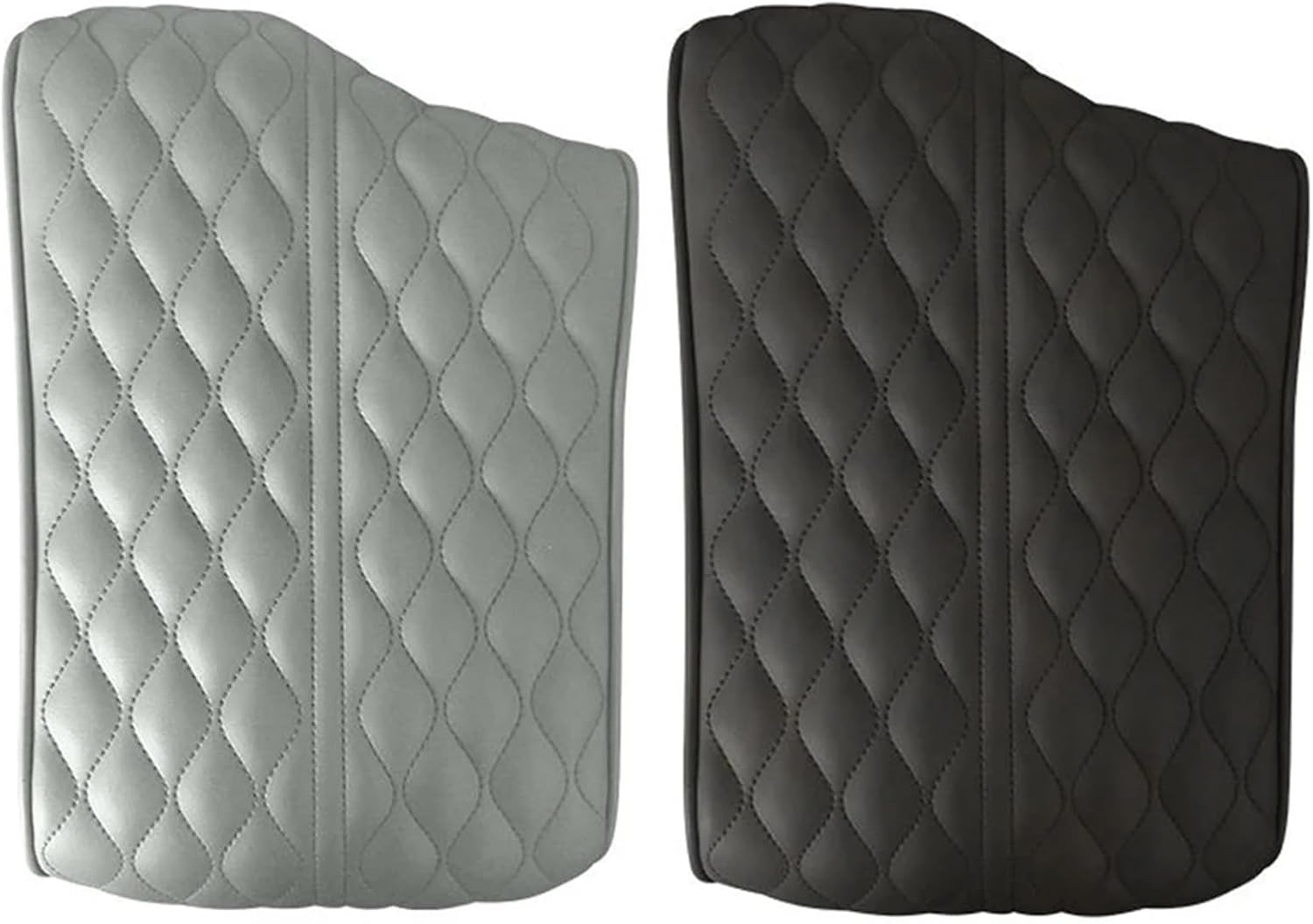 PU Leather Center Console Arm Rest Protection Cushion Armrest Mat Armrests Box Cover Compatible with Hyundai Palisade 2019-2022(Gloss Black)