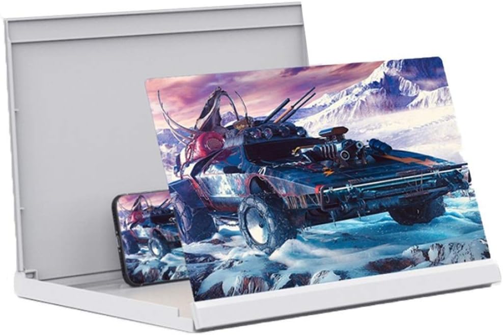 3D Foldable Phone Stand with Screen Amplifier Screen Magnifier for Cell Phone Cell Phone Projector Phone Screen Enlarger Compatible with All Smartphones (Color : Black-A Size : 20inch) (Black b)