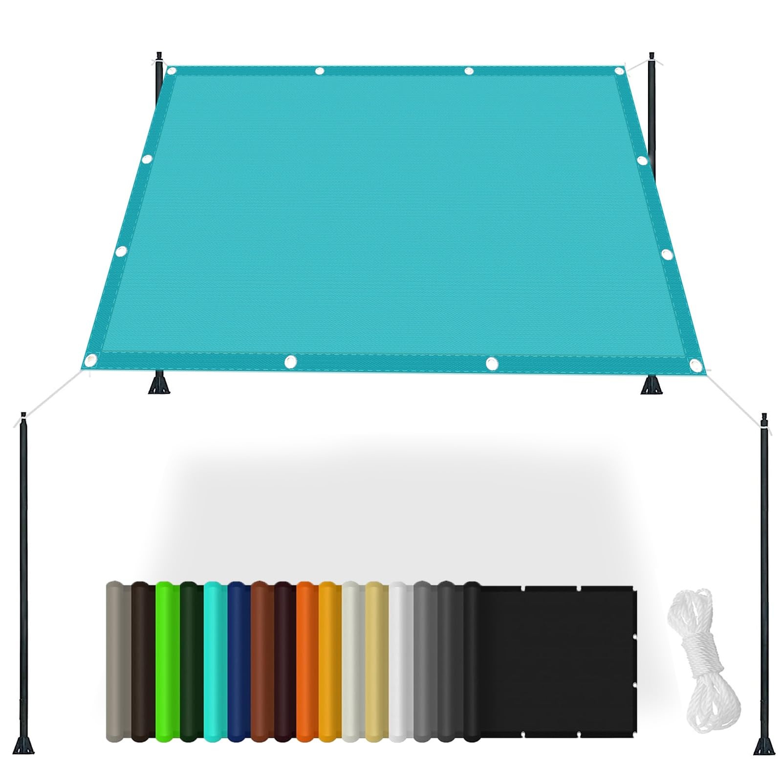 Voile d'ombrage pour terrasse et balcon bleu ciel moderne