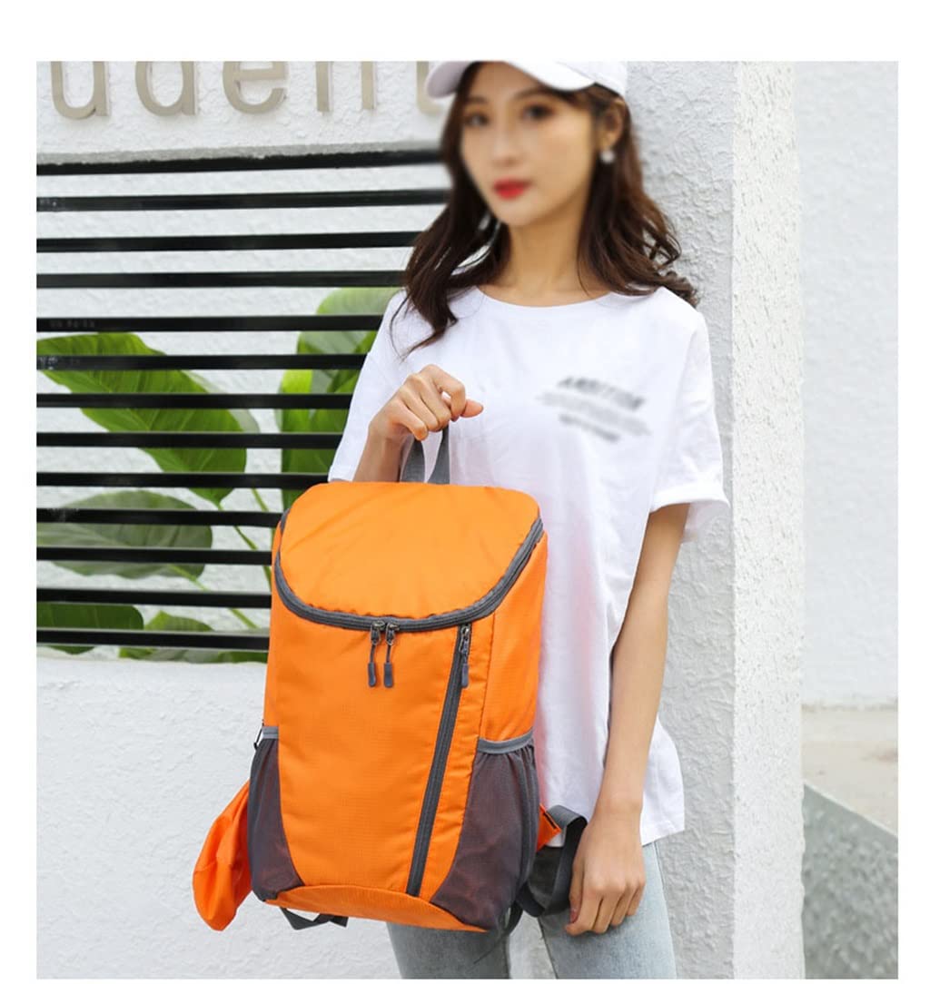 15L Portable Foldable Backpack Folding Mountaineering Bag Outdoor Riding Backpack Travel Backpack(D)