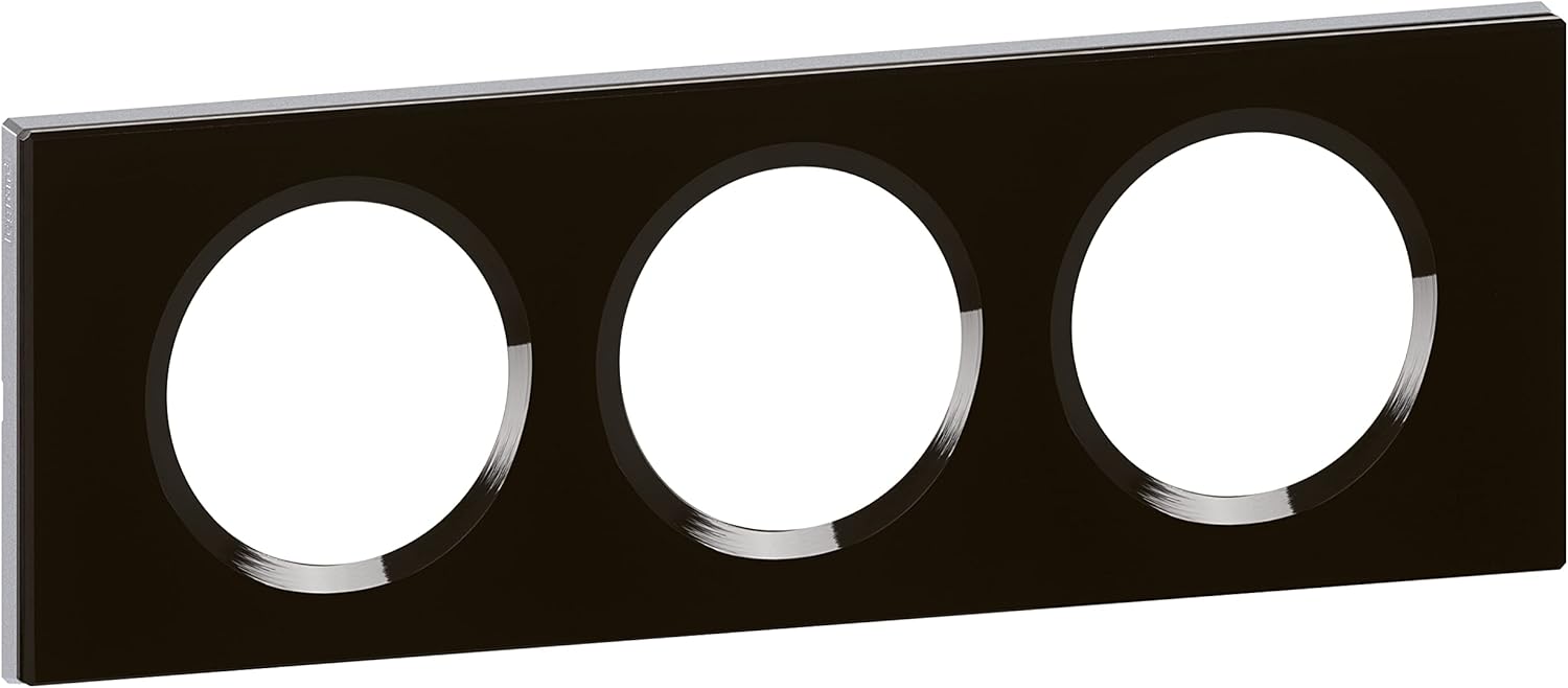 Legrand Céliane2 Plaque with 3 Holes, grey, LEG69113