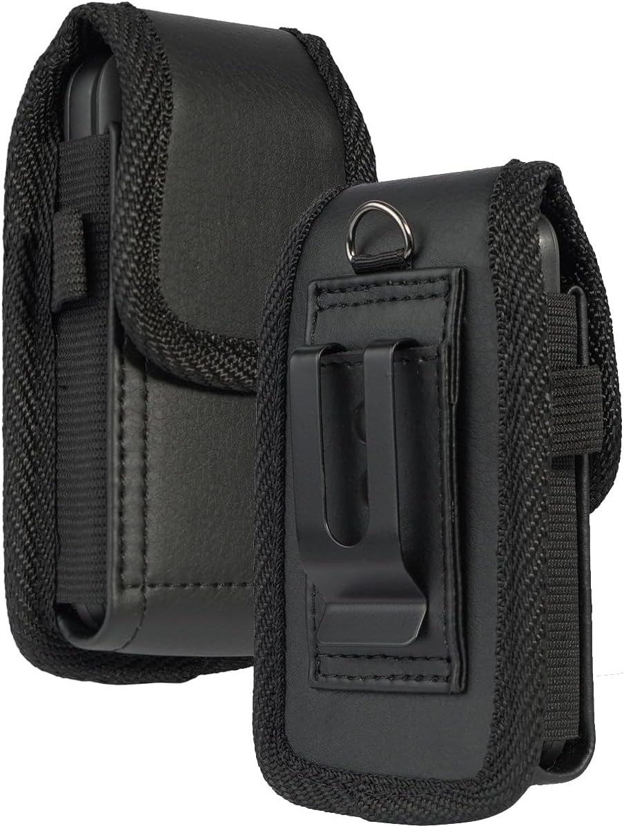 System Loop Amazon Amazon.com: Flip Phone Case Black Vegan Leather Vertical Pouch | Black ...