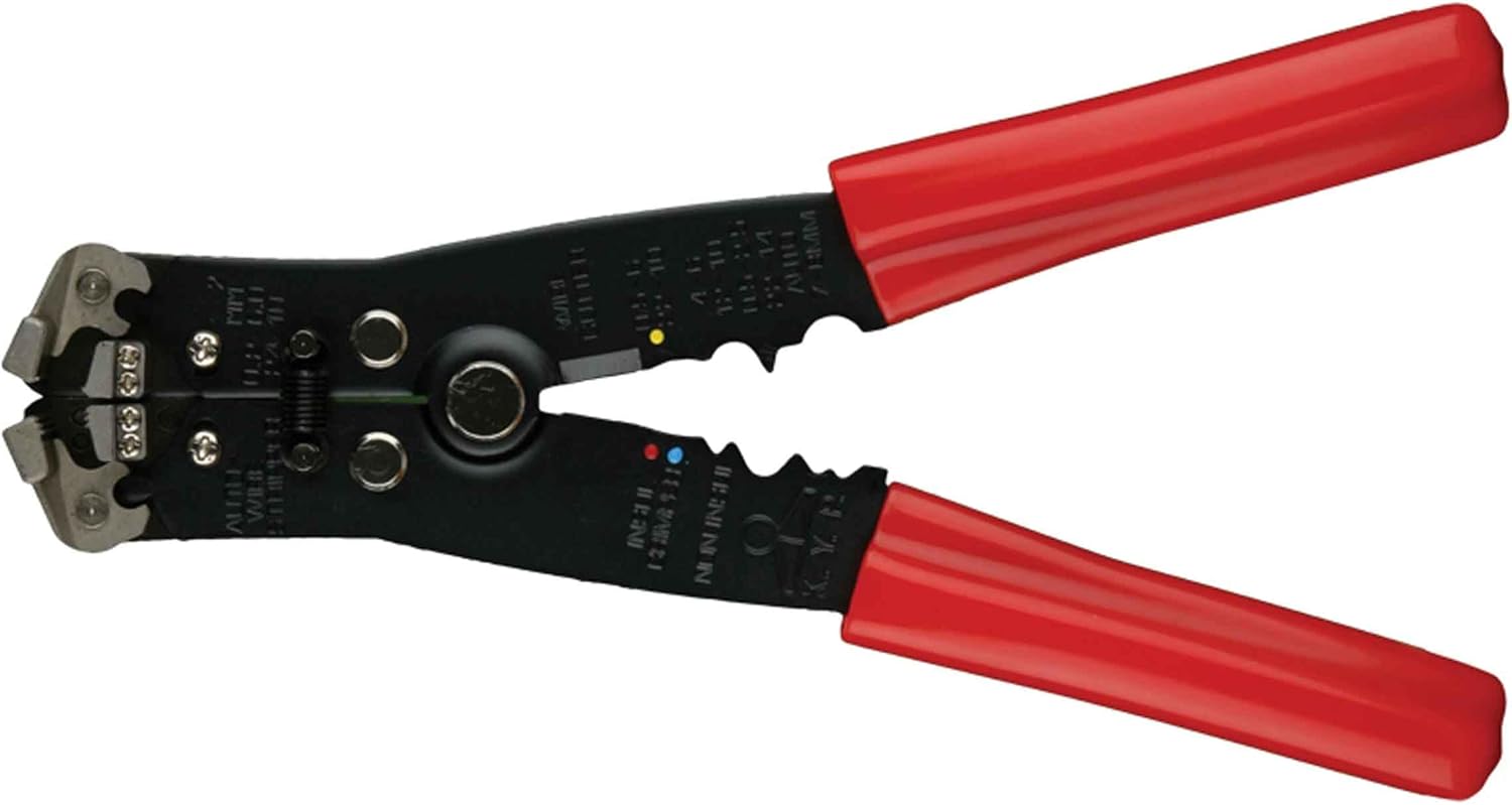 InstallBay by Metra Deluxe Wire Stripper, Red Handle, 10.3 Inches, 0.69 Pounds