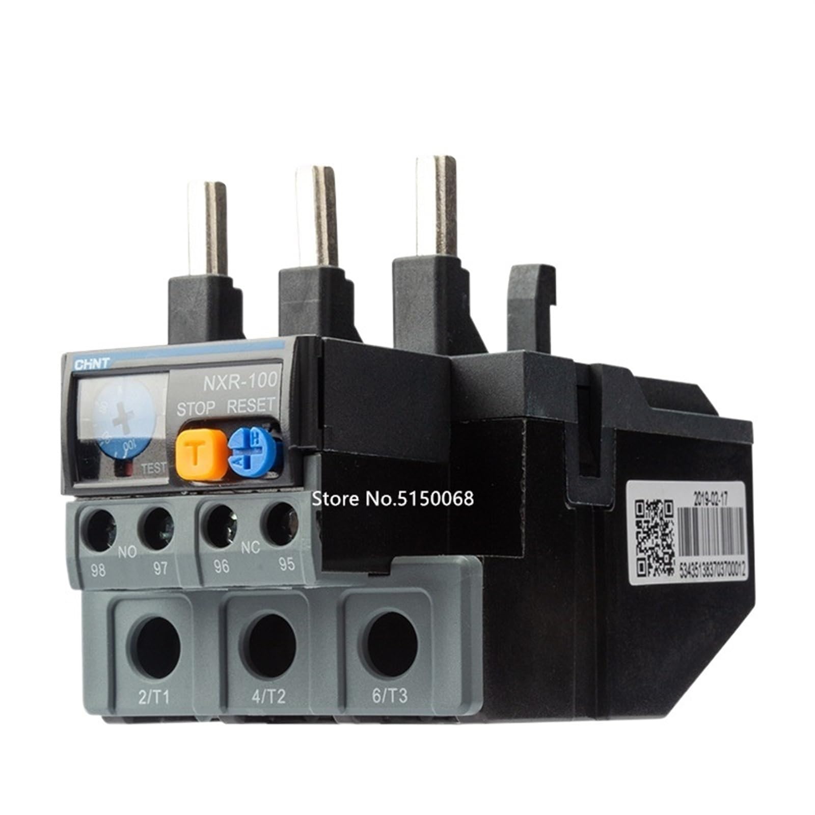 WBNFFUCYU Relay NXR-100 30A-40A 37A-50A 48A-65A 63A-80A 80A-100A Thermal Overload for NXC Series AC Contactor(NXR-100 80A-100A)