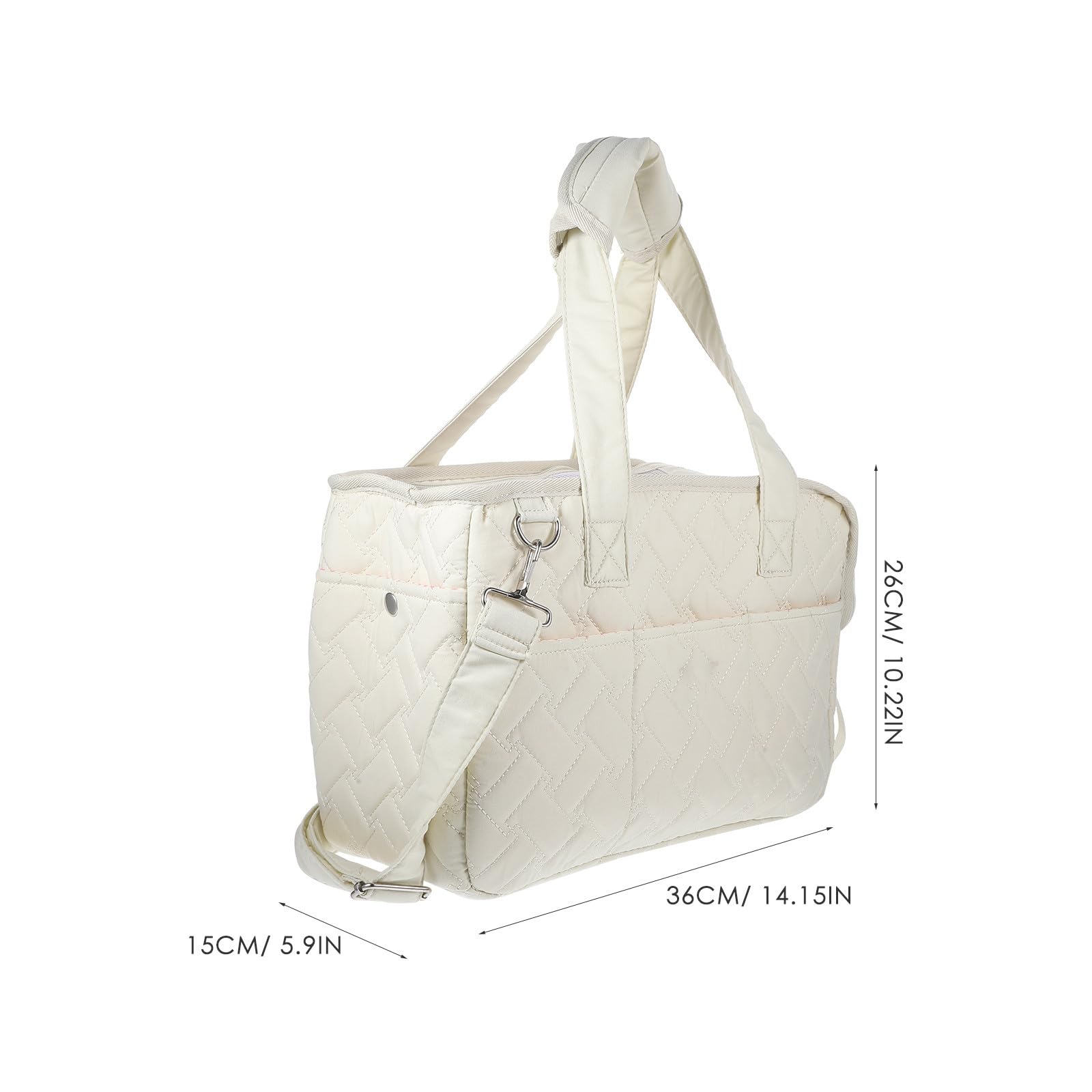 Generic Borsa per Trasporto Animali in Tela Beige, Comoda da Portare, per Gatti e Cuccioli Durante Escursioni e Passeggiate All'aperto