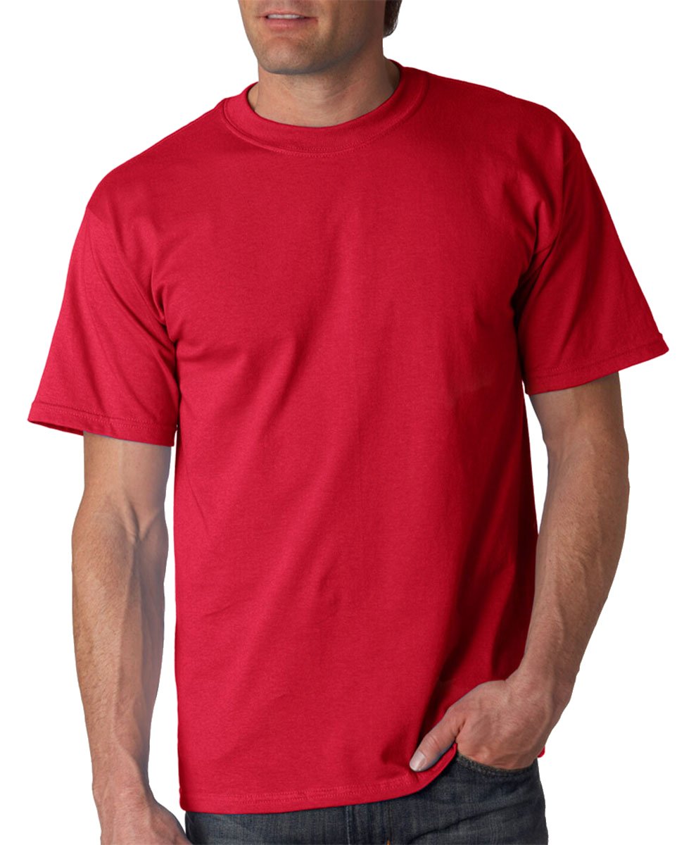 Gildan (M, Cherry Red) Mens Ultra Cotton Short Sleeve T-Shirt