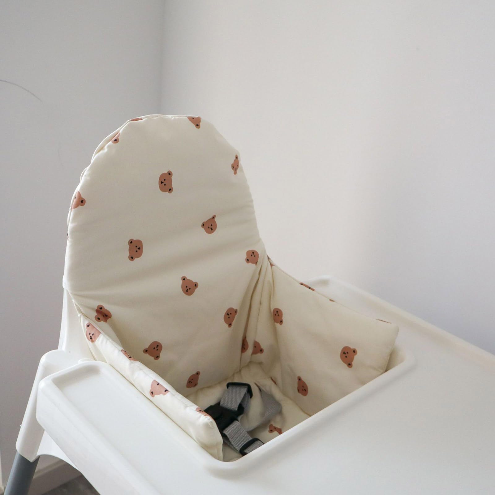 Funda para silla lavable a máquina, fácil de limpiar, cojín para silla de alimentación infantil, estampado de dibujos animados, transpirable