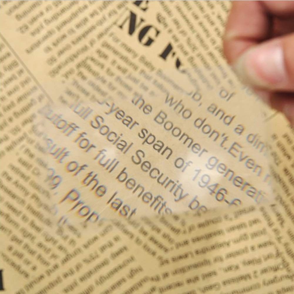3X Lupa Lupa S 10Pcs Tarjeta de crédito 3X Lupa Monedero Bolsillo Plástico Lupa Lectura Fresnel The New