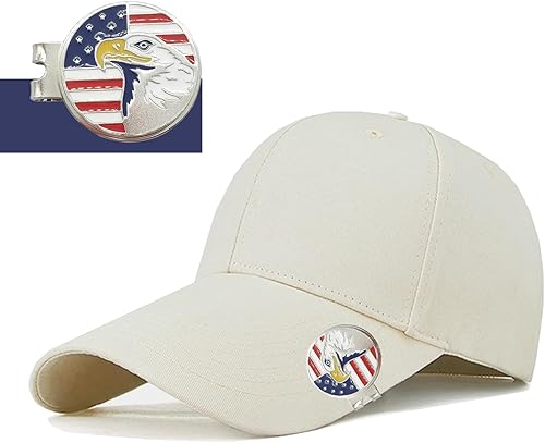 Miniatura 3 de Marcadores de pelota de golf con clips para sombreros, juegos de valor para hombres, mujeres, golfistas, extraíbles que se fijan fácilmente a la