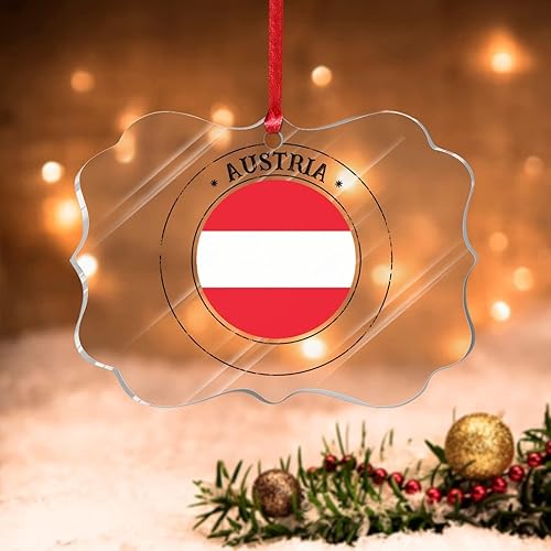 Vista 22 de Bandera de las Bahamas Adorno de árbol de Navidad para Navidad Bandera Nacional de Bahamas Decoración de árbol de Navidad Adorno colgante Adornos