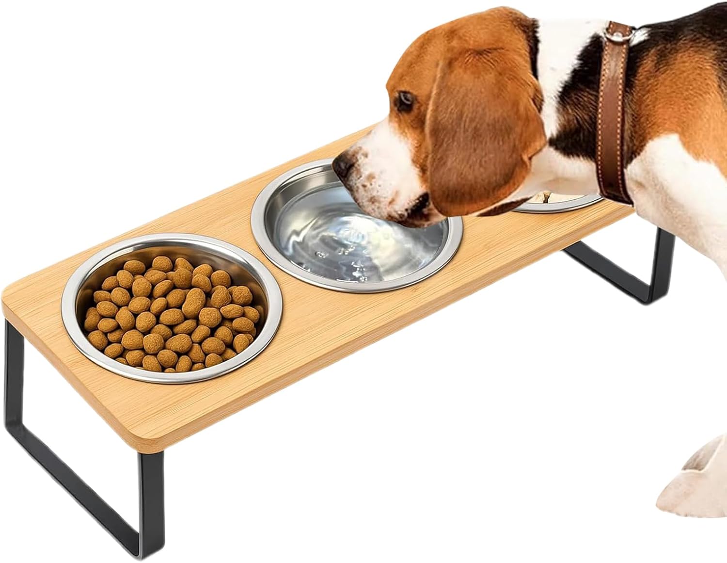 Elevated Cat Bowls,Adjustable Height Non-Slip Station | Raised Cat Food Bowls | for Pet Kitten Puppy Eating Drinking Feeding Apartment