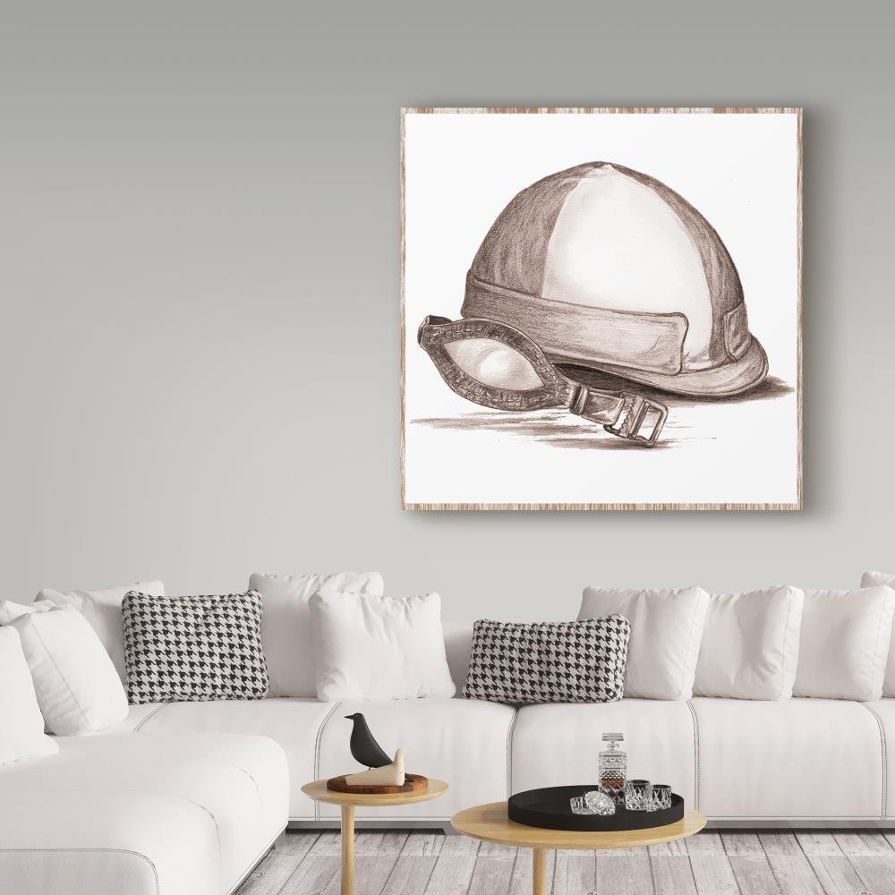 Amazon.com: Trademark Fine Art ALI20774-C1414GG Jockey Helmet