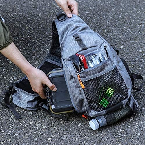 RUNCL Fishing Tackle Storage Bag, Fishing Gear Shoulder Bag, Outdoor