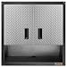 Gladiator GAWG28KDYG Ready-to-Assemble 3/4 Wall GearBox Steel Cabinet, Silver Tread