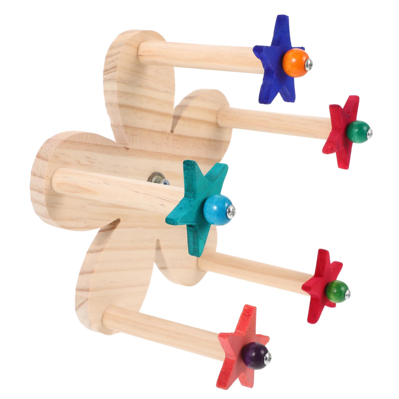 BESPORTBLE 3pièces Support De Perchoir Rotatif pour Oiseaux Jou Cage à Oiseaux Forme De Roue De Ferris Amusement Et Stabilité pour Perroquets Compagnie