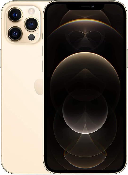 Original Back Glass Replacement for 12 Pro Max All Carriers with Pre-Installed Adhesive and Repair Tool Kits (Gold)