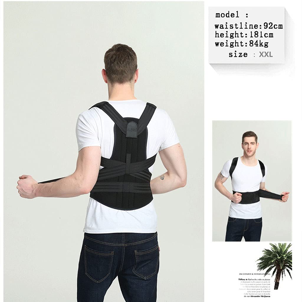 Correttore posturale per la Schiena Cintura di Supporto per la Vita Regolabile Supporto posturale Traspirante Migliora Il Supporto per la Schiena per Uomini e Donne Adolescenti (3XL) (A 5XL)