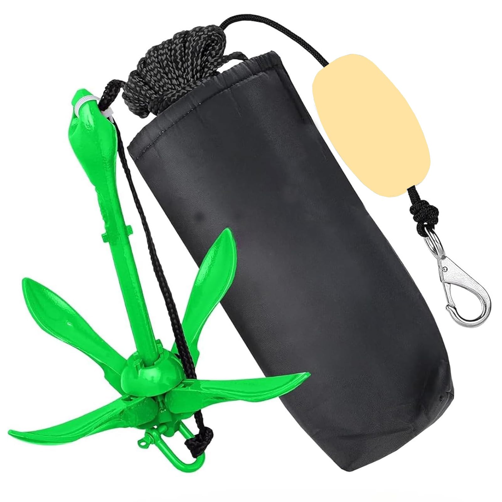 THE WHITE SHOP Gradient Fitness Marine Anchor, Kayak Anchor Kit Also for, Canoes, Paddle Boards (SUP), Jet Ski Anchor