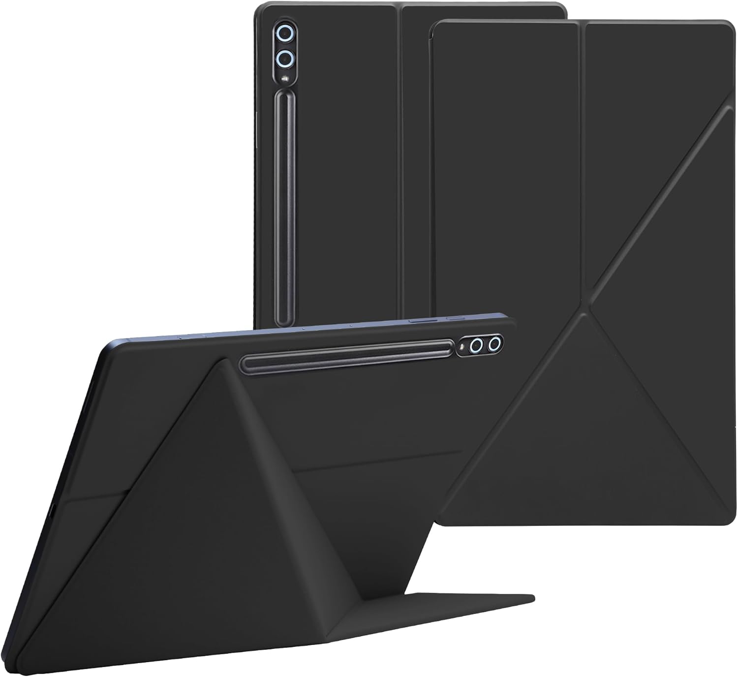 Magnetic Case for Samsung Galaxy Tab S10 Ultra 2024/S9 Ultra 2023 14.6-Inch, Model SM-X920/X926B/X910/X916B Tablet with S-Pen Holder, Auto Wake/with Stand Tablet Cover, Black Black Samsung Galaxy Tab S10/S9 Ultra 14.6"