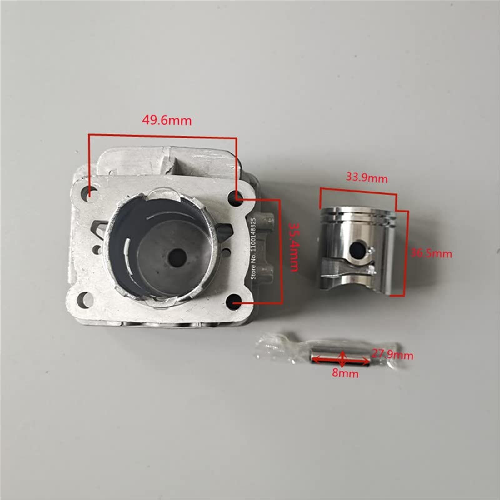 Zestaw uszczelek pierścienia tłokowego cylindra 34 mm do kosiarek Husqvarna, 226 HD60S/226 HS75S, nożyc do żywopłotu Tłok cylindra piły łańcuchowej