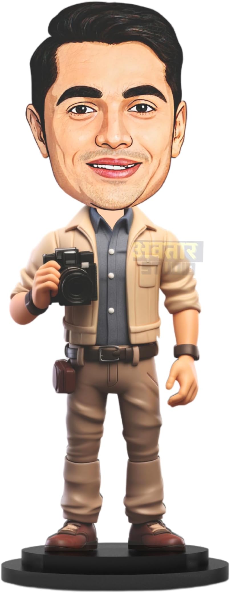 MakerTech Gifting Avataar Studio Personalized Gift for Friends, Brother, BFF, Boyfriend, Father Character Caricature Photo Frame Unique Design Customized Gift for Friends & Family (Photographer Man)