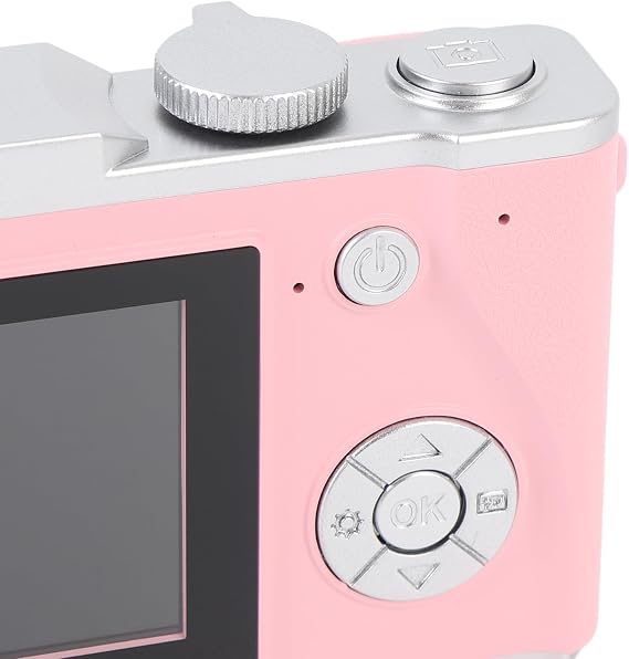 64mp 4kデジタルカメラ、2.4インチipsスクリーン付きコンパクト充電式デジタルカメラ、16倍デジタルズーム&フィルライト、旅行ブログ用手ブレ防止ウェブカメラ 64gb