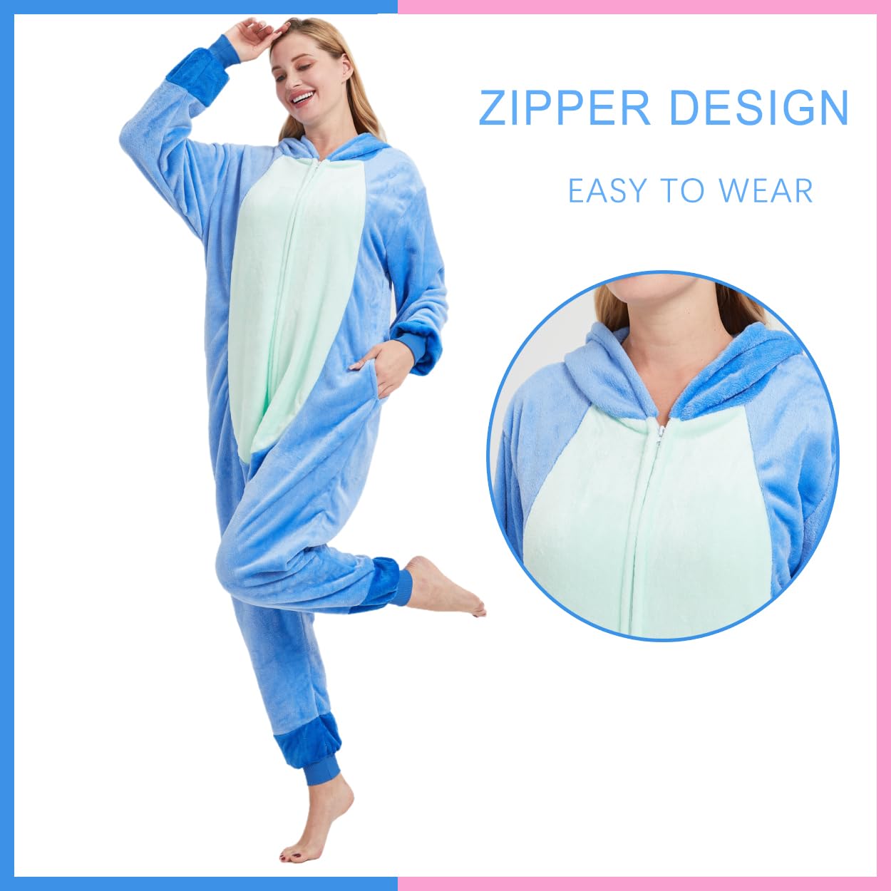 Pijama unisex para adultos, disfraz de animal de una pieza, disfraz de Halloween, cosplay, Navidad, ropa de dormir para mujeres y hombres