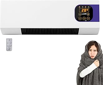 Small Air Conditioner, Individual Air Conditioners, 2000W Wall Mounted Air Conditioner with Remote Control, Small Blowing Supplies, Multifunctional Home Appliance Adjustable Temperature for Home