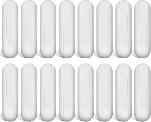 PTFE Magnetic Stirrer Mixer Stir Bar, White Color, Stir Rod Magnetic, Laboratory Bar, Stir Plate Bar, Stir Plate Magnet Stick (16 Pieces,30 mm/ 1.18 Inch)