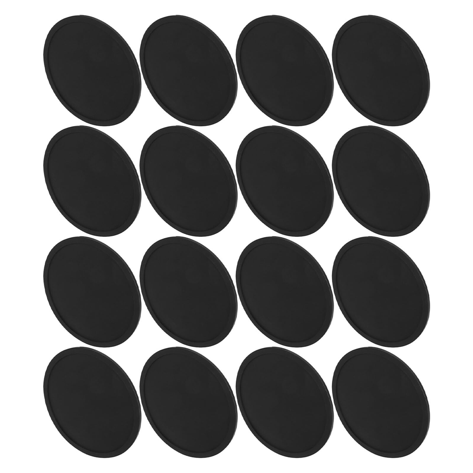 Sous-verres ronds en silicone noir pour bar à domicile élégant
