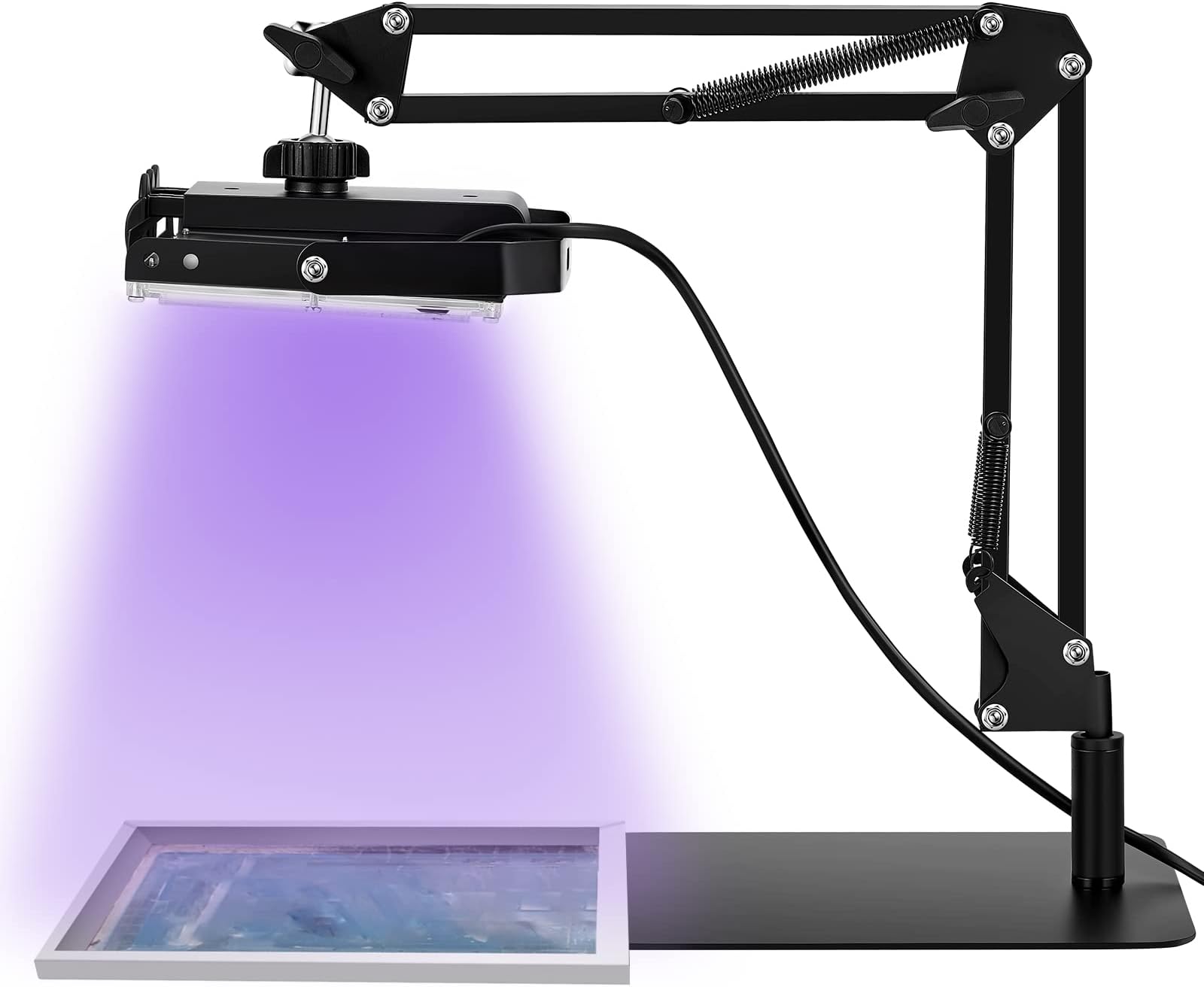 50W LED Exposure Unit Kit UV Screen Printing Light Screen Printing Exposure Unit with Retractable Adjustable Stand for Screen Print Exposing Photo Emulsion Cyanotypes Office