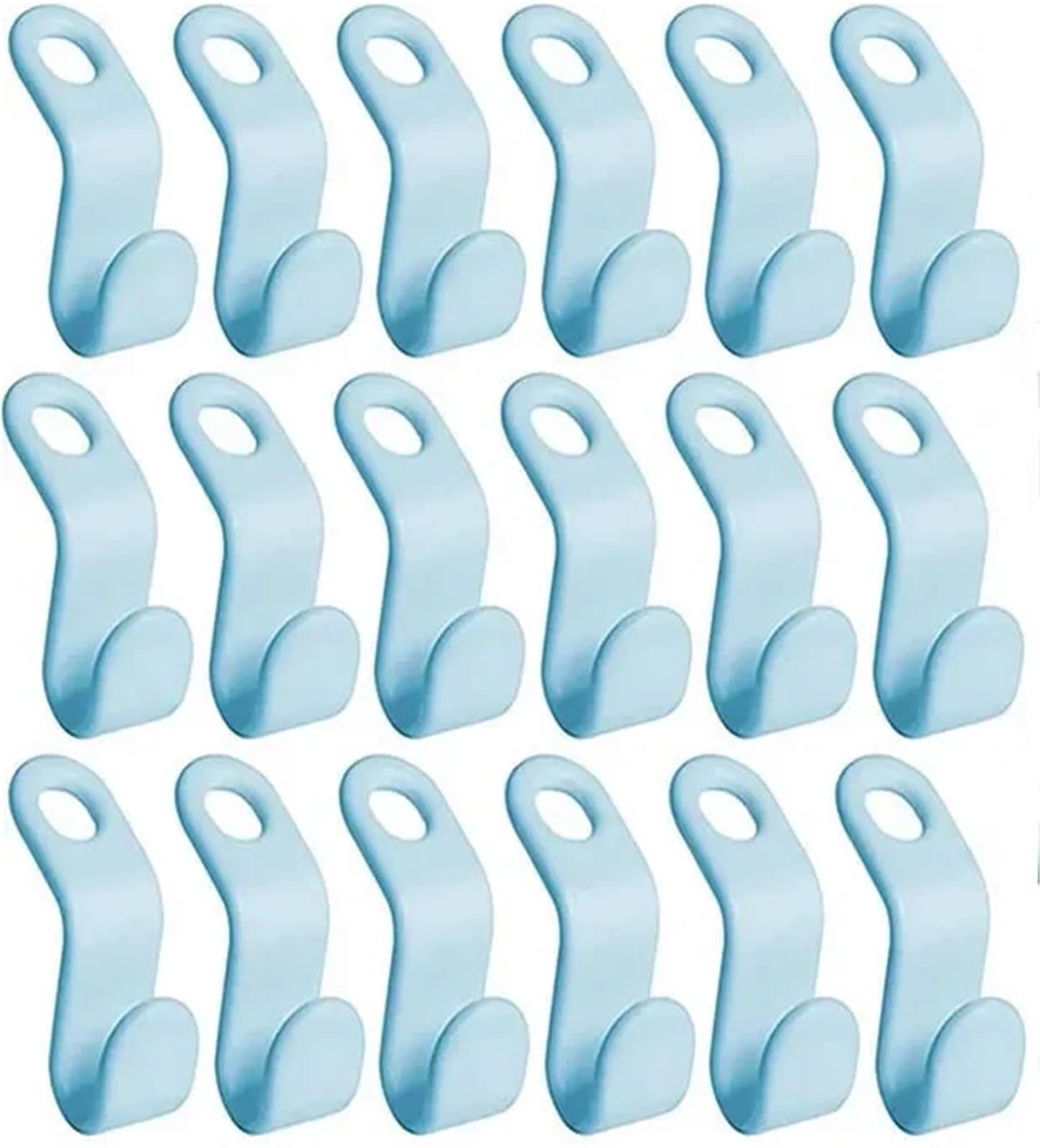 Hangers for Clothes Space Savers 200pcs Mini Hanger for Wardrobe Connector Hangers Save Space(Blue)