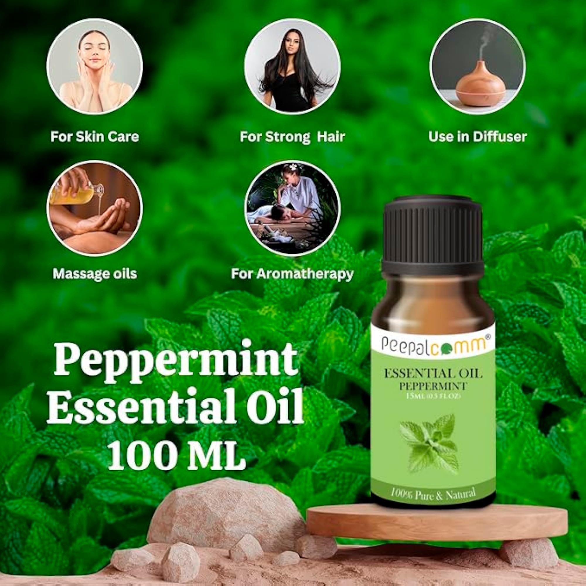 Peepalcomm Pure Peppermint Essential Oil