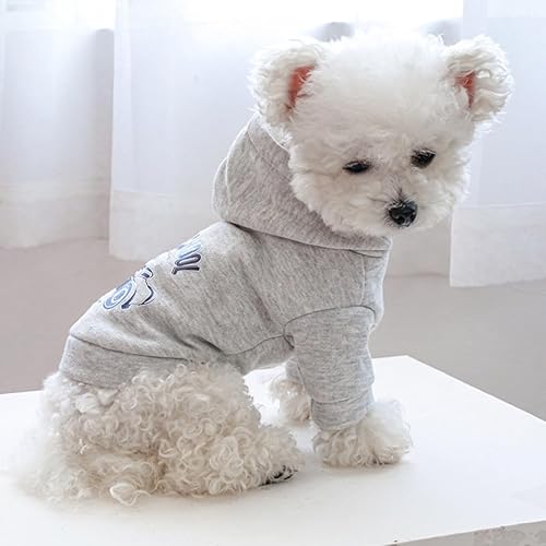 Miniatura 4 de Sudadera con capucha para perro, suéter elegante con estampado para clima frío, abrigo cálido para mascotas, abrigos para clima frío, ropa para