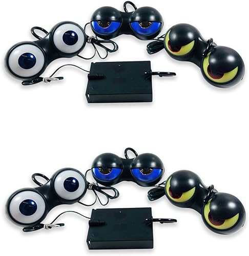 Miniatura 3 de Peep N' Peepers Luces de Halloween con ojos intermitentes a pilas con temporizador automático (1 juego)