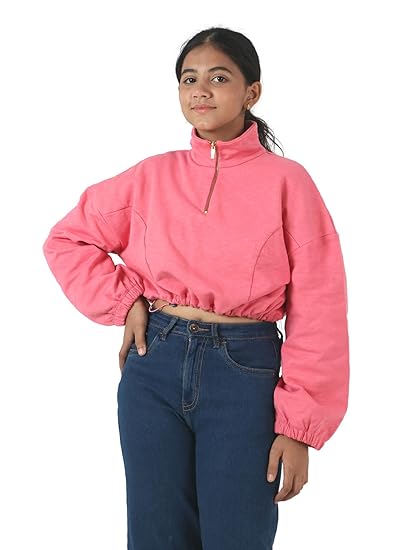 Kids Girls Sweatshirt Full Sleeve Winter Wear Sweater for Girls