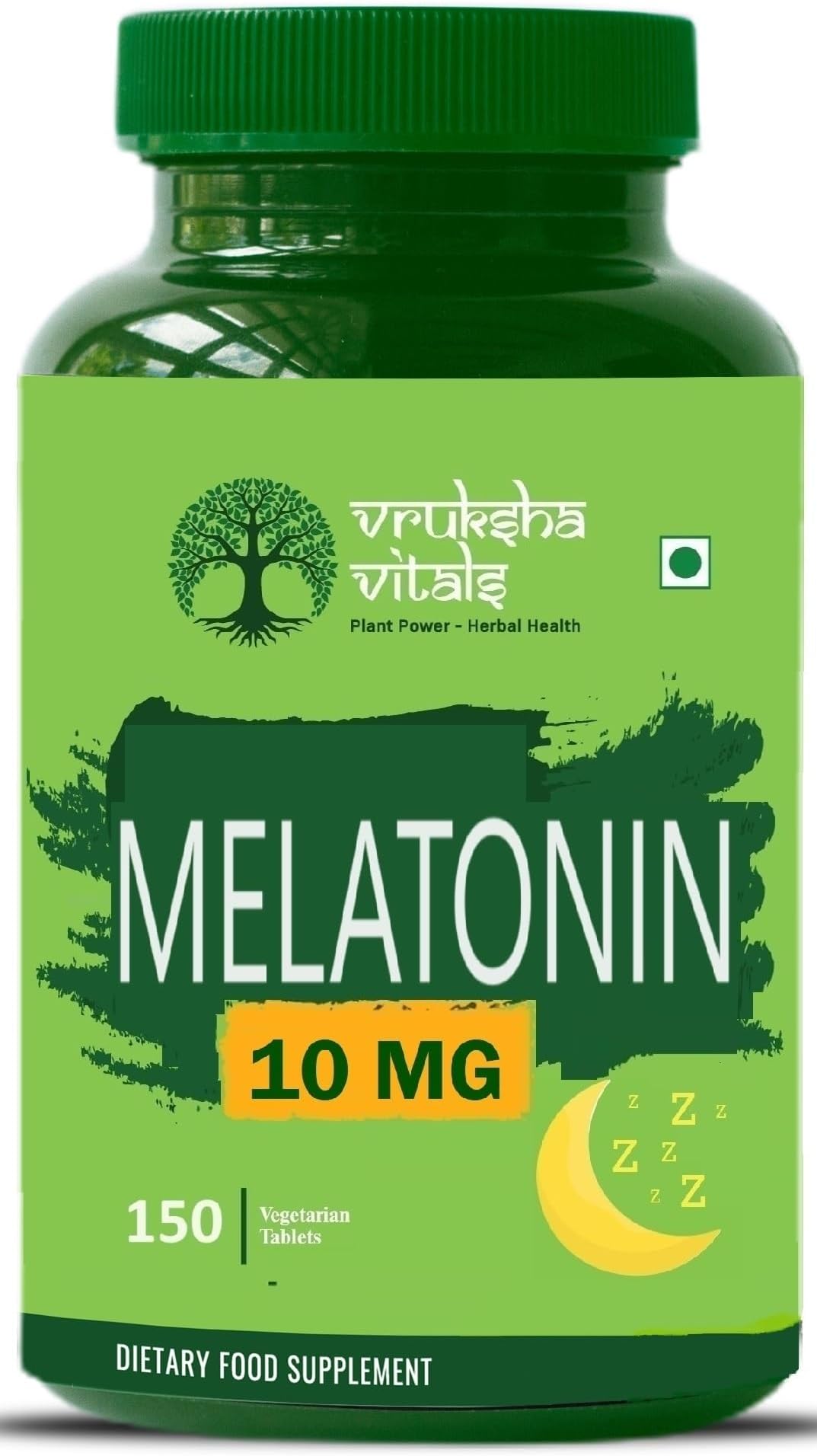 Melatonin 10 mg Tablets for Sleeping Support with Tagar Root Extract, Chamomile Extract and Vitamin B6-150 tablets/capsules pills