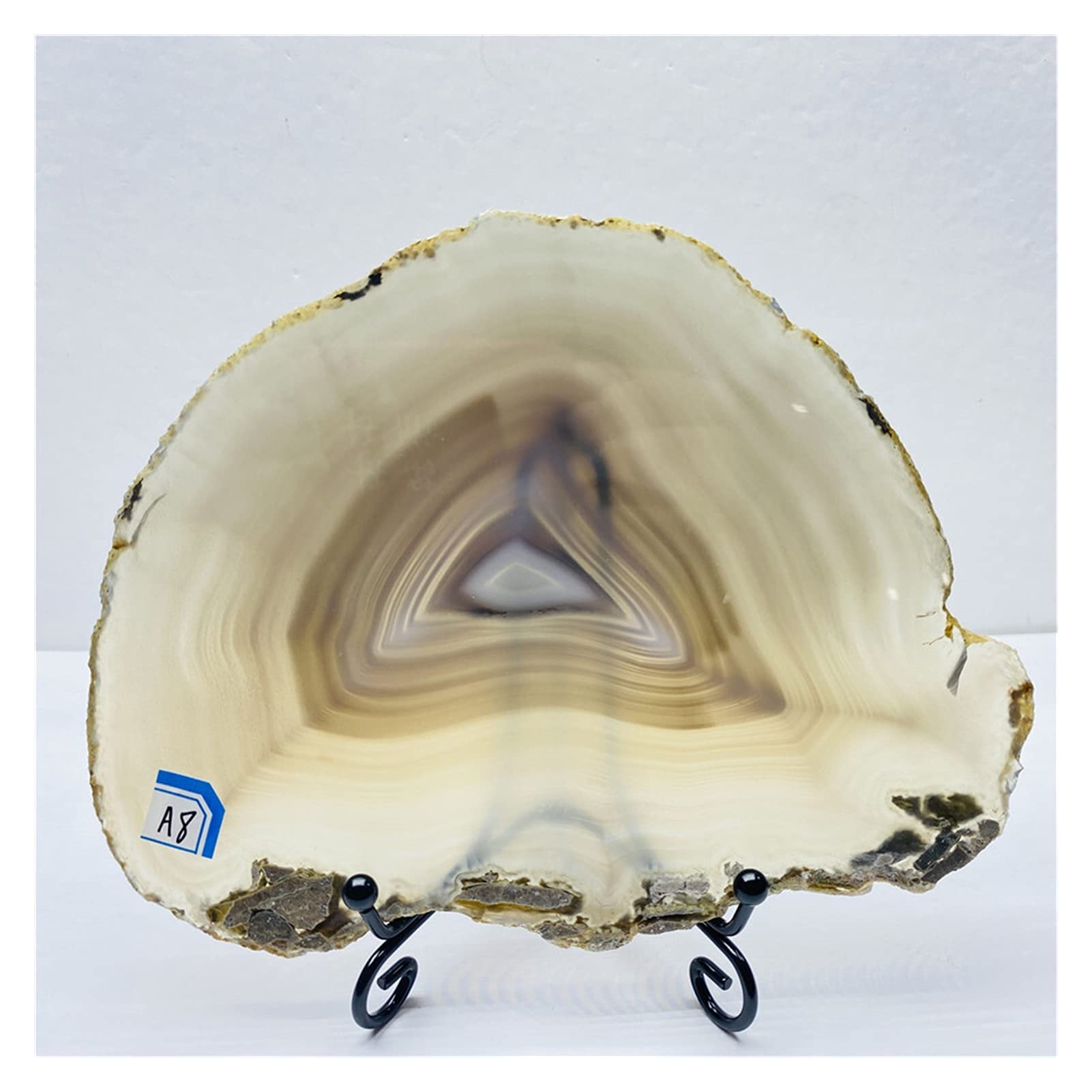 Tranche d'agate naturelle JCAKES, cadeau idéal pour passionnés