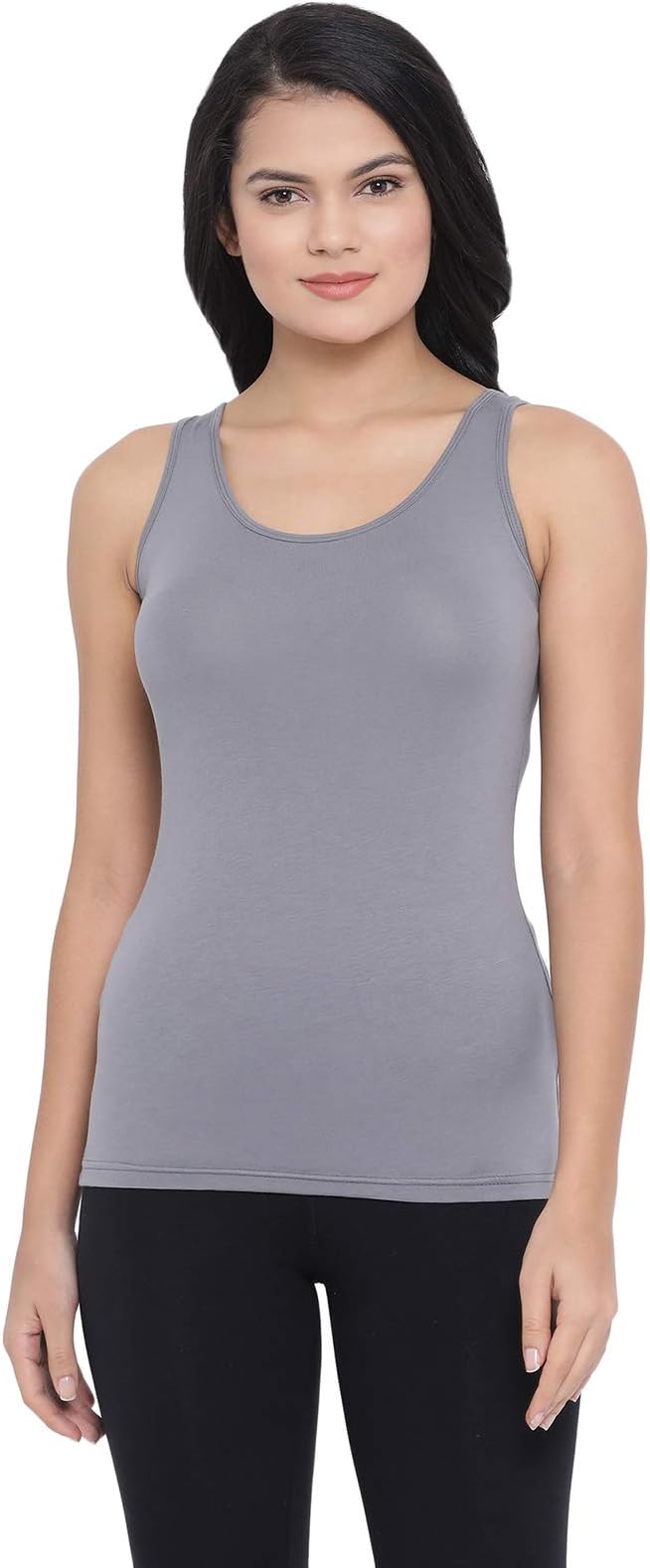 Women's Cami Top in Light Grey - Cotton
