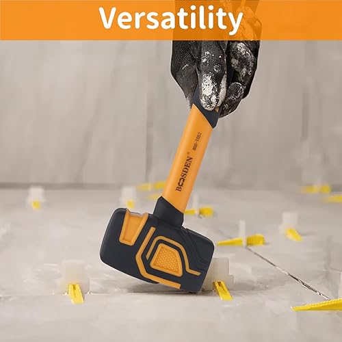 Miniatura 5 de BOOSDEN Juego de mazos de goma, paquete de 3 martillo de goma de 10 onzas, 20 onzas y 36 onzas, martillo de goma con gancho, martillo de mazo con