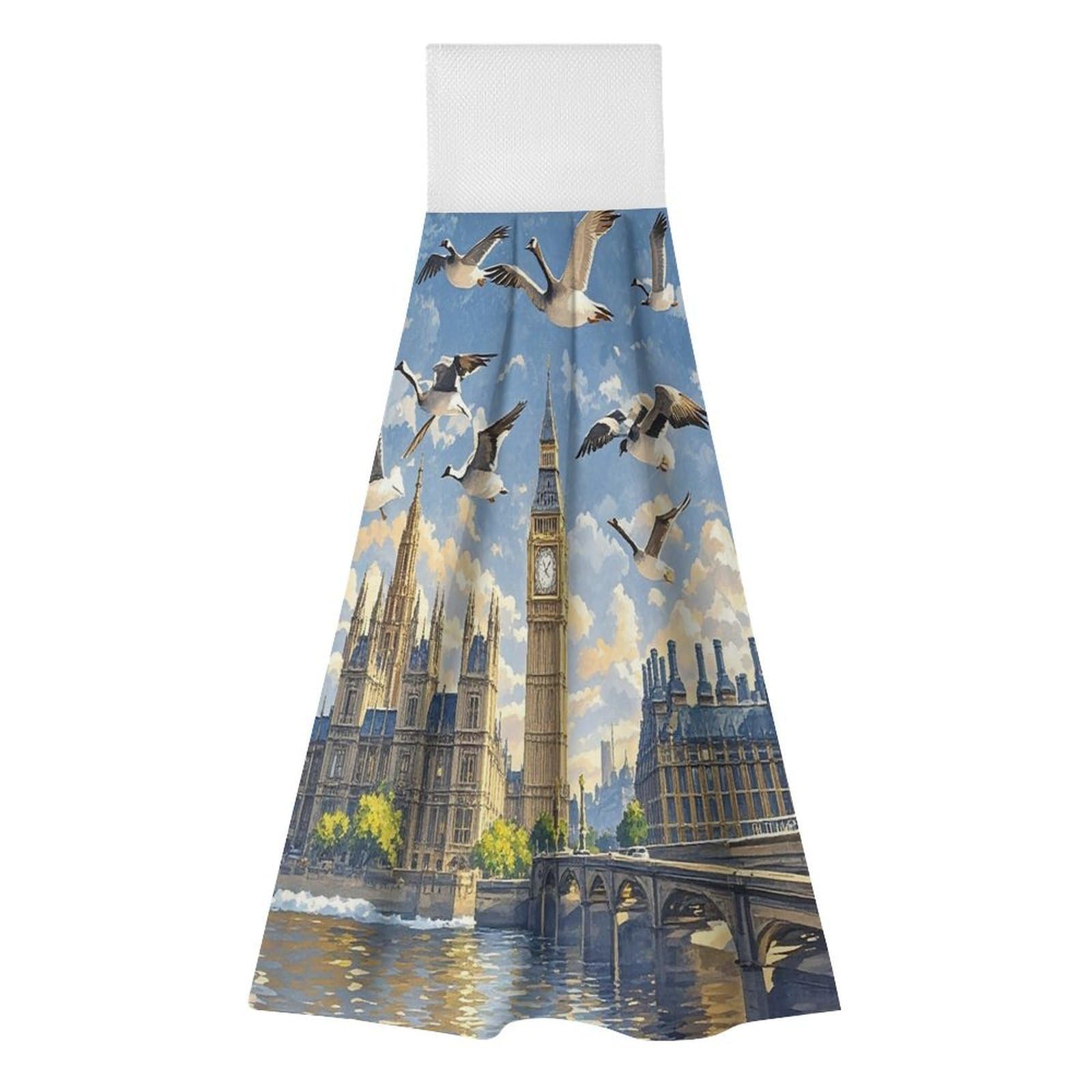 Toallas de cocina colgantes y paños de mano súper absorbentes para baño o cocina, 2 piezas