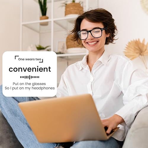 Miniatura 4 de Smart Glasses Bluetooth Audio Glasses for Men Women with Dual Stereo Speakers, Open Ear Music &HD Calling