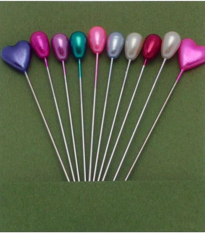 Heart & Tear Drop Knitting Marking Pins - Assorted Colors