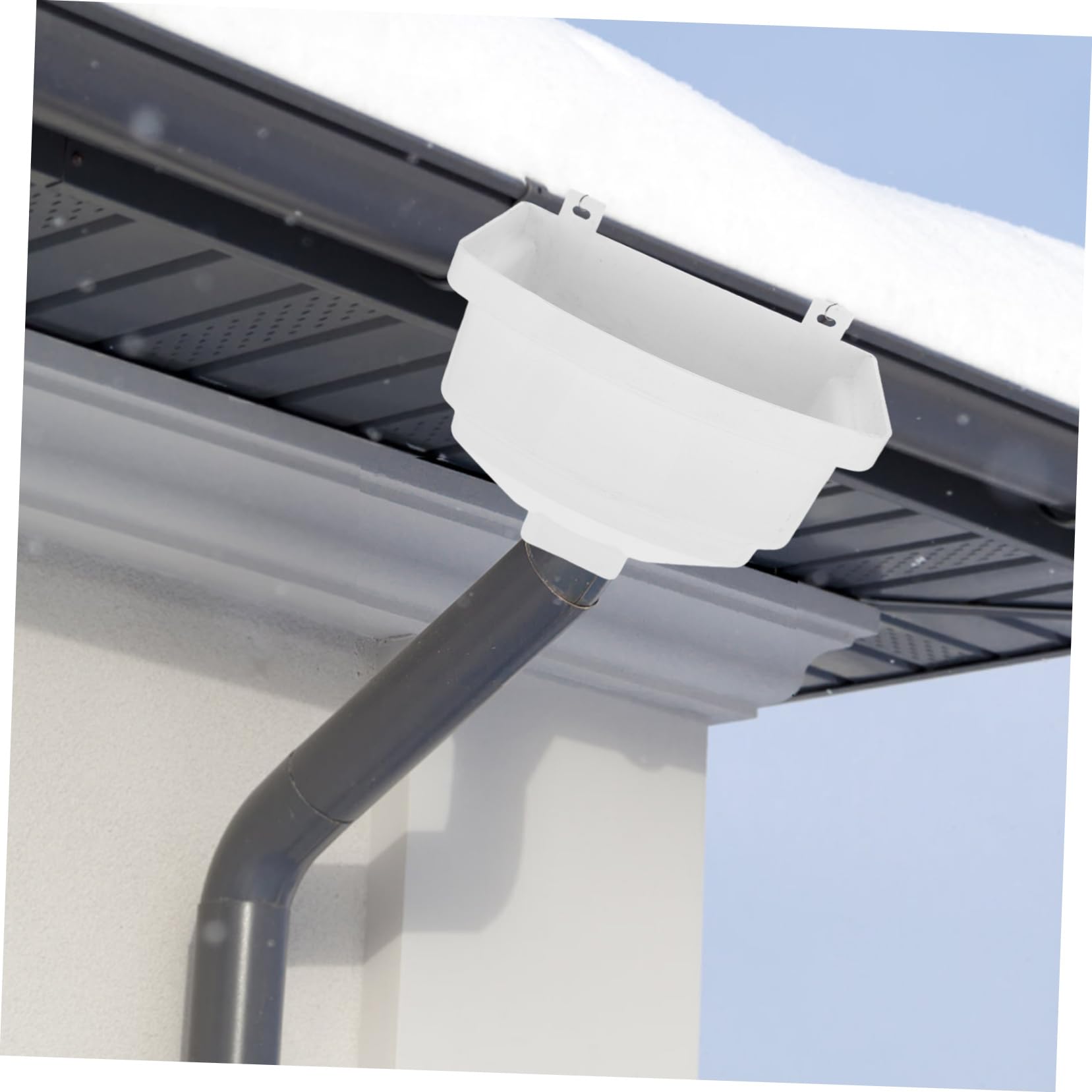 SHINEOFI Cubo De Lluvia Conector De Bajante Adaptador De Canalón para Drenaje De Agua De Lluvia Casa De