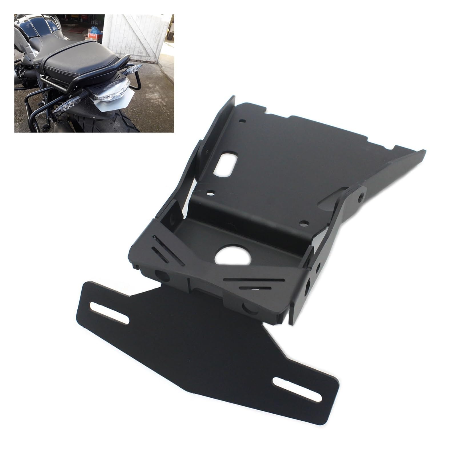 Support de plaque d'immatriculation BMW R NineT pour épurer l'arrière de la moto