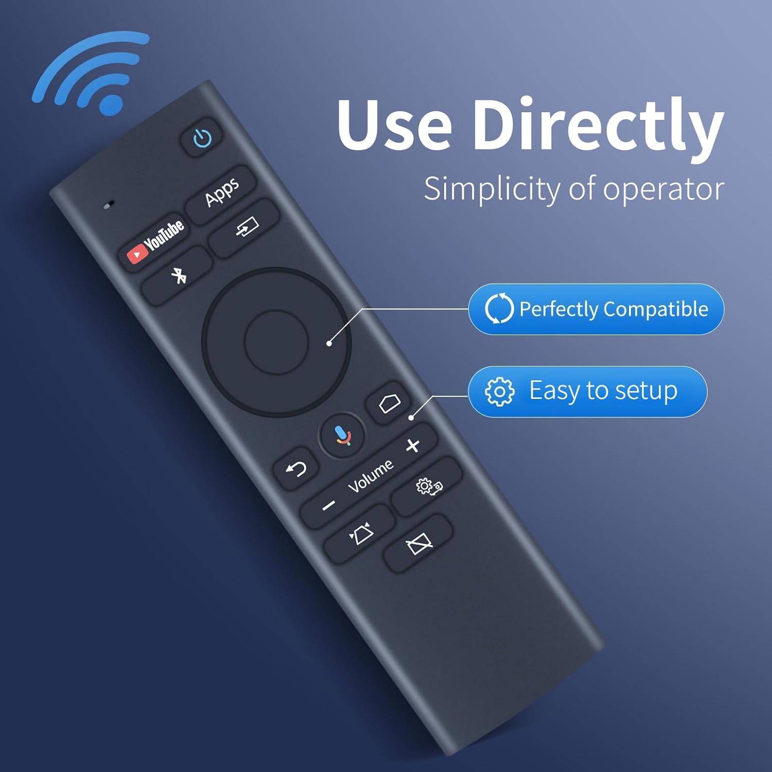 EH-LS300 Replacement Voice Remote Control for Epson EpiqVision LS300 Short Throw Ultra Smart Projector 2212168 RC4261804 4261804 LS300W, Mini EF12 Smart Streaming Laser Projector